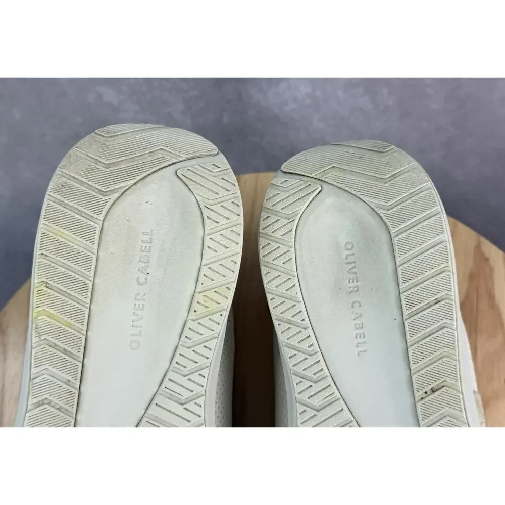 Oliver Cabell “Step 1” Low Top Sneakers Cream Beige Men Size 9